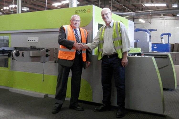 Flatbed die-cutter supplied by M&K Trading